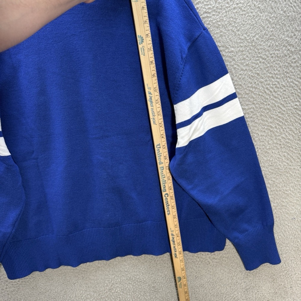 Buffalo Bills Sweater Womens XL Blue Cardigan Embroidered NFL Football NEW - Picture 4 of 14